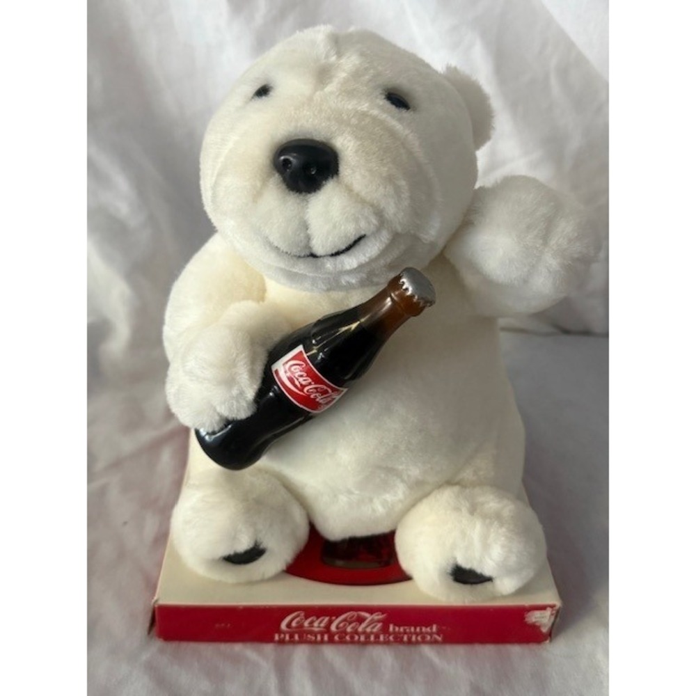 Coca-Cola‎ Plush Polar Bear with Bottle Coca-Cola Brand Plush Collection